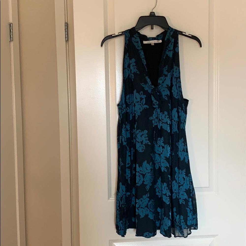 Lovers + friends turquoise black dress